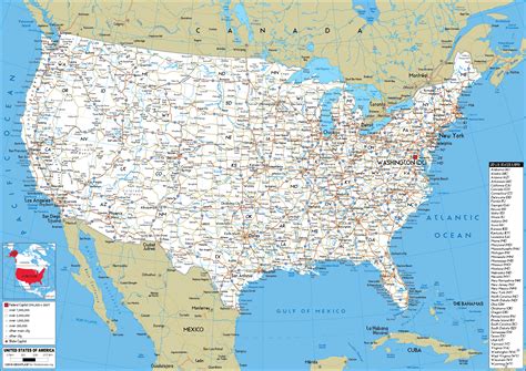 us road map states|United States map. Free detailed map of USA. Large highway .